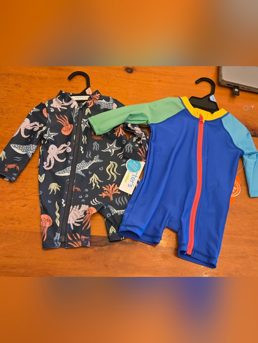 2 New Baby BOY bathing Suits UPF50+